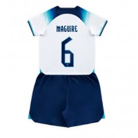 England Harry Maguire #6 Replica Home Minikit World Cup 2022 Short Sleeve (+ pants)